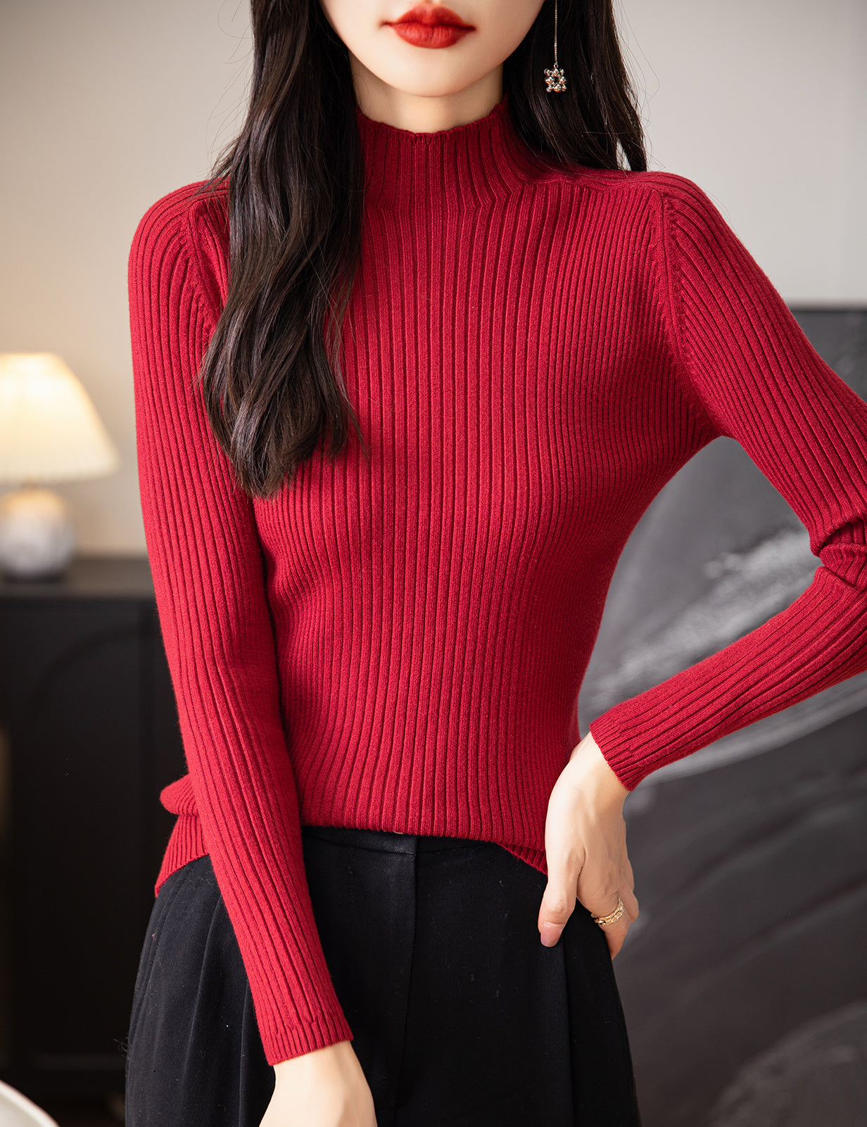 Gloria Turtleneck Woman Sweater