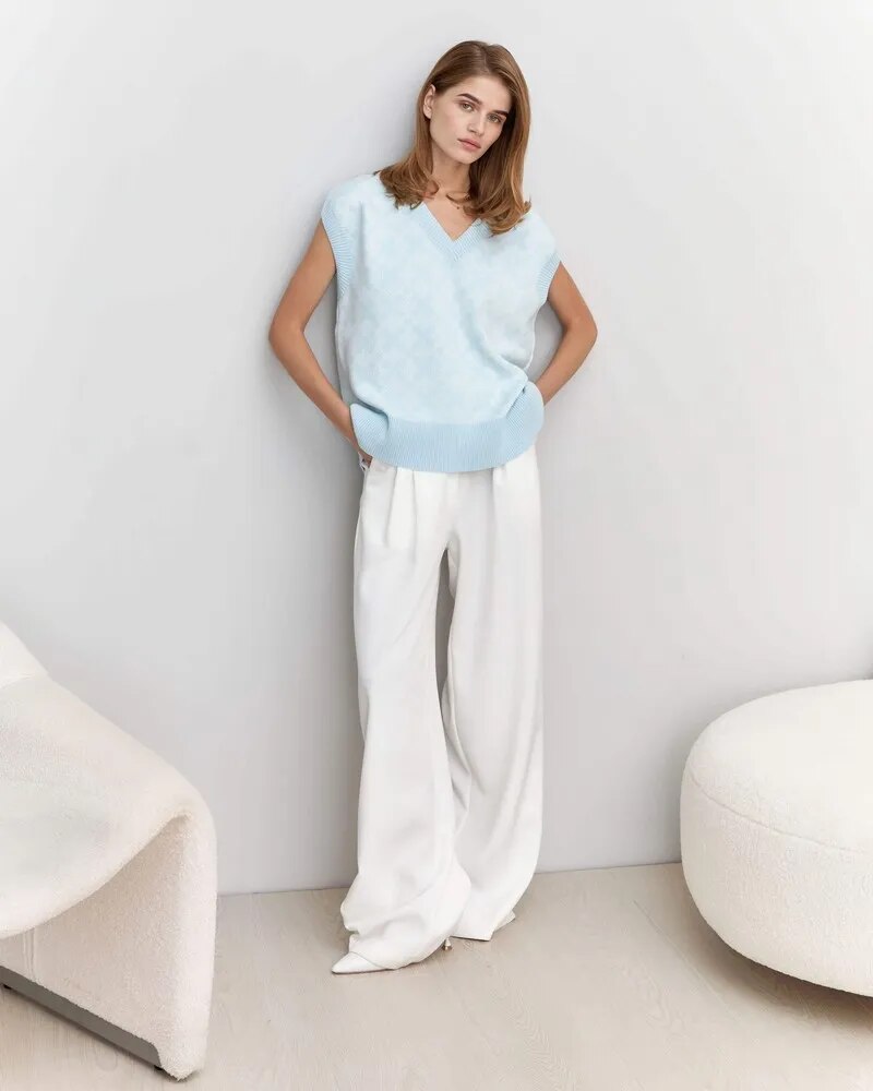 Leah Print Knitted Full Sleeve Women Sweater