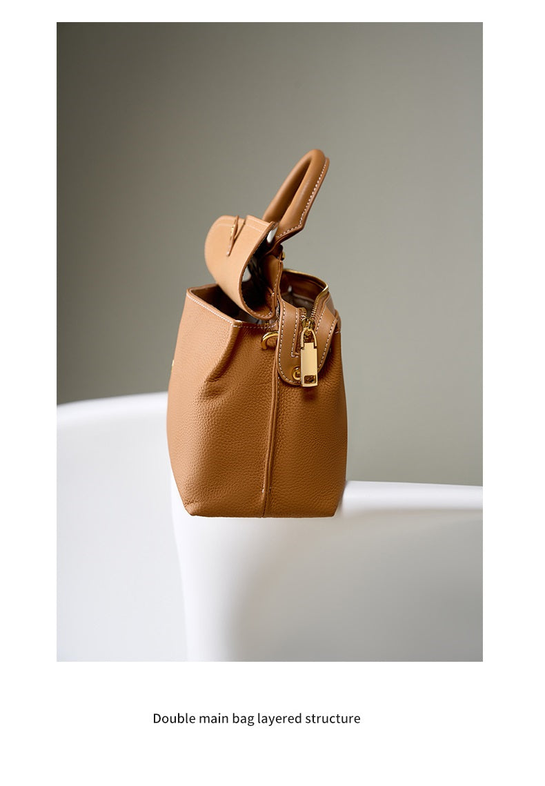 Сlara Leather Work Tote Handbag