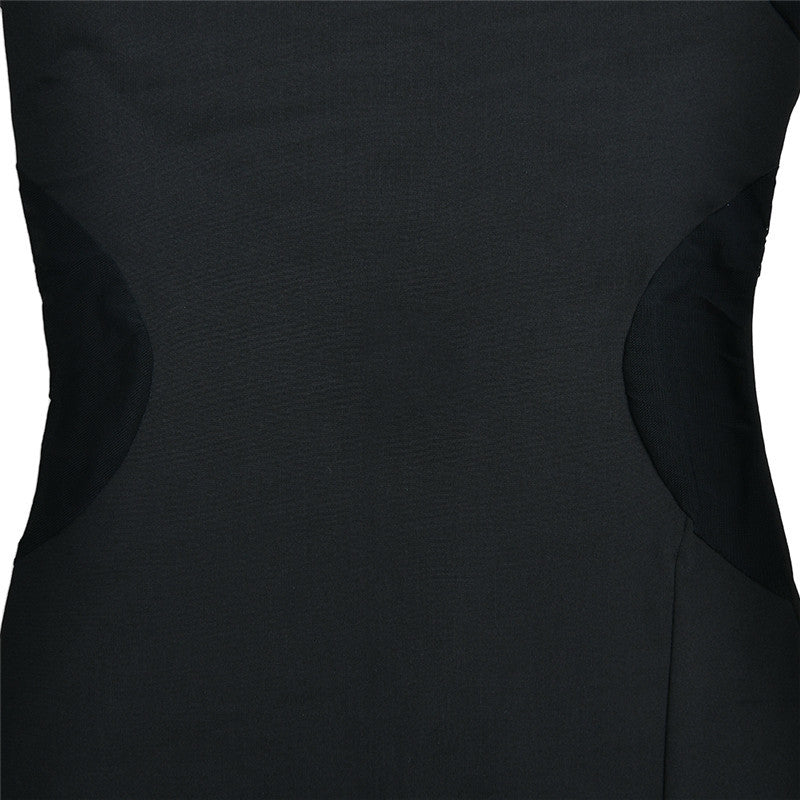 Leah Mesh Patchwork Sexy Maxi Dress