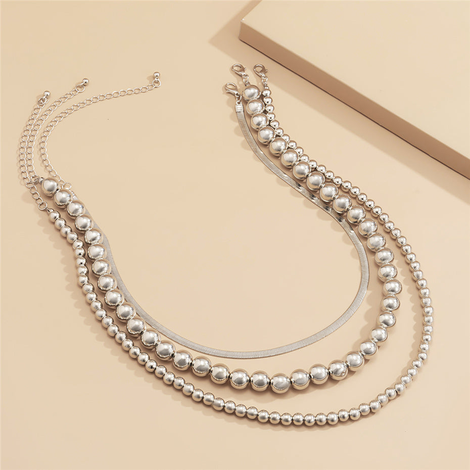 Carly Vintage Flat Filmy Snake Chain Necklace