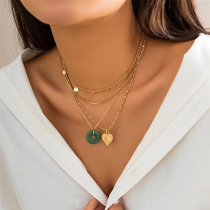 Beverly Vintage Style Peace Buckle Pendant Necklace