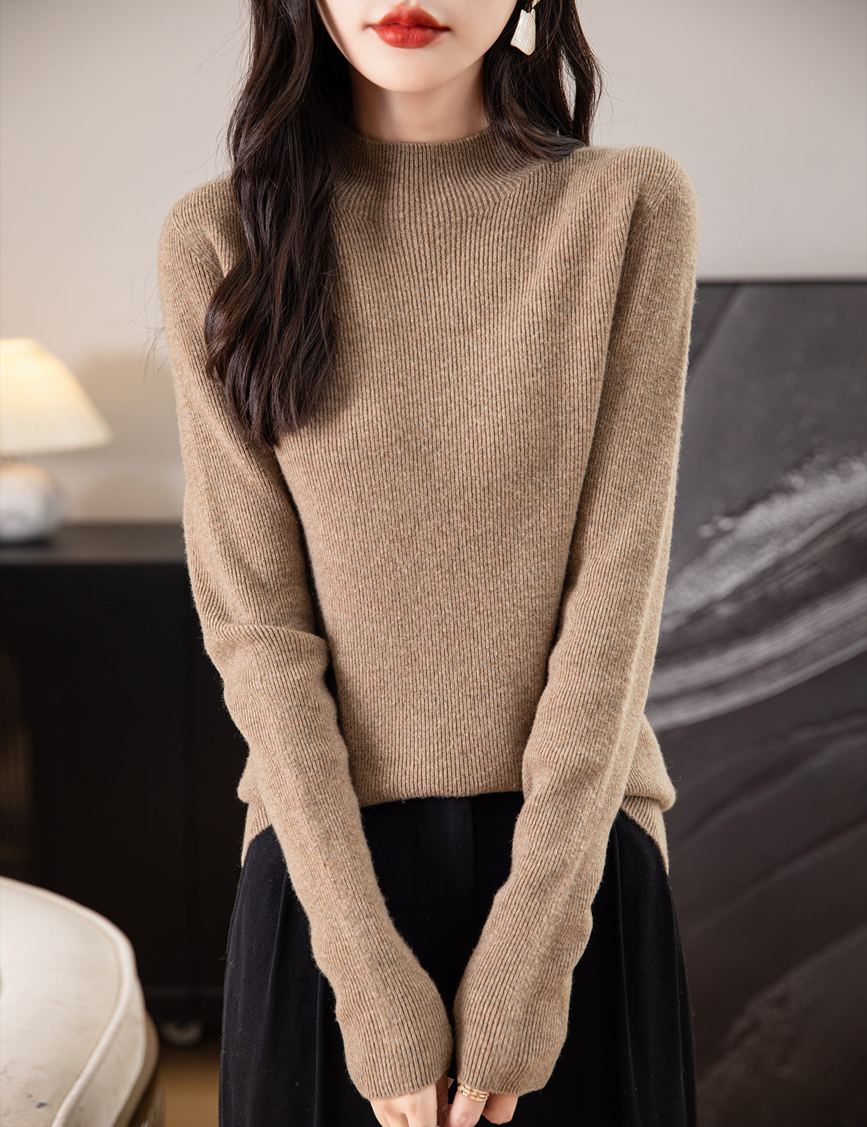 Ruby Woman Long Sleeve Knitted Sweater