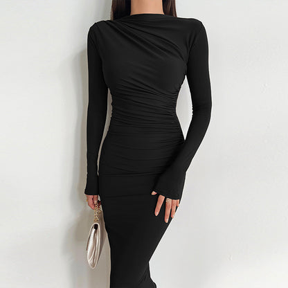 Donna Long Sleeve Sexy Maxi Dress