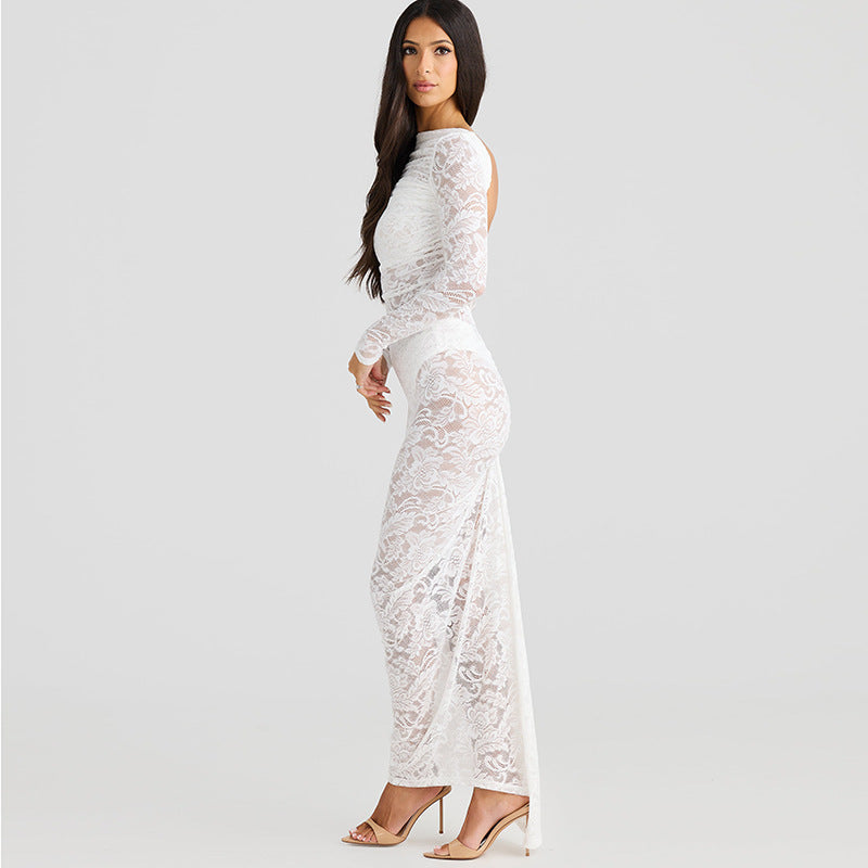 Stella Lace Backless Sexy Maxi Dress