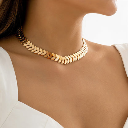 June Airplane V Shape Clavicle Chain Necklace