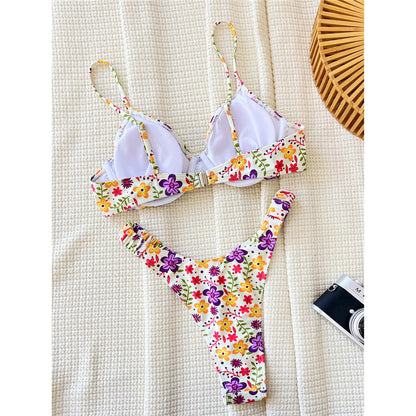 Penelope Flowers Printed Underwired Brazilian Bikini