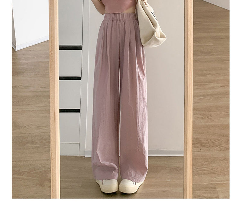 Patty Streetwear Wrinkle Women Wide Leg Pants