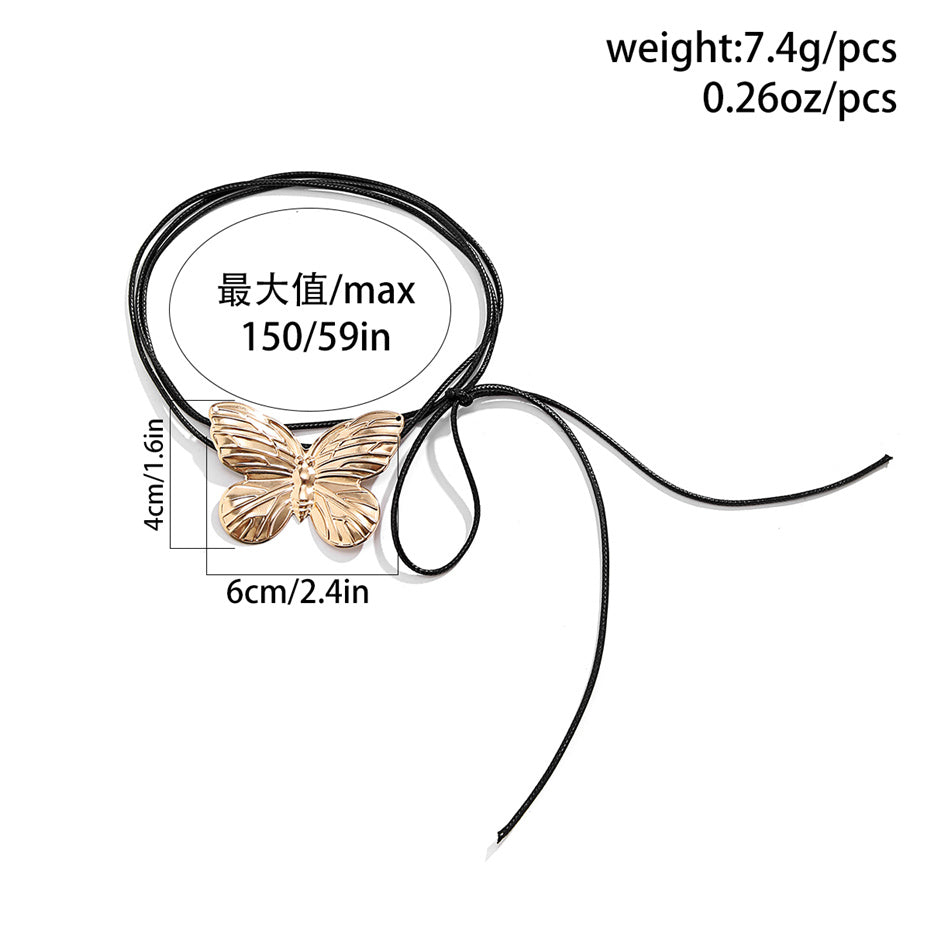 Eliza Big Butterfly Necklace