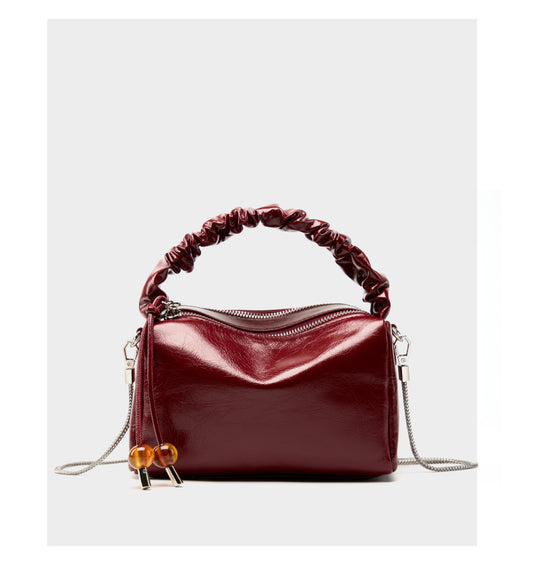 Katie Woman Leather Chain Small Crossbody Bag