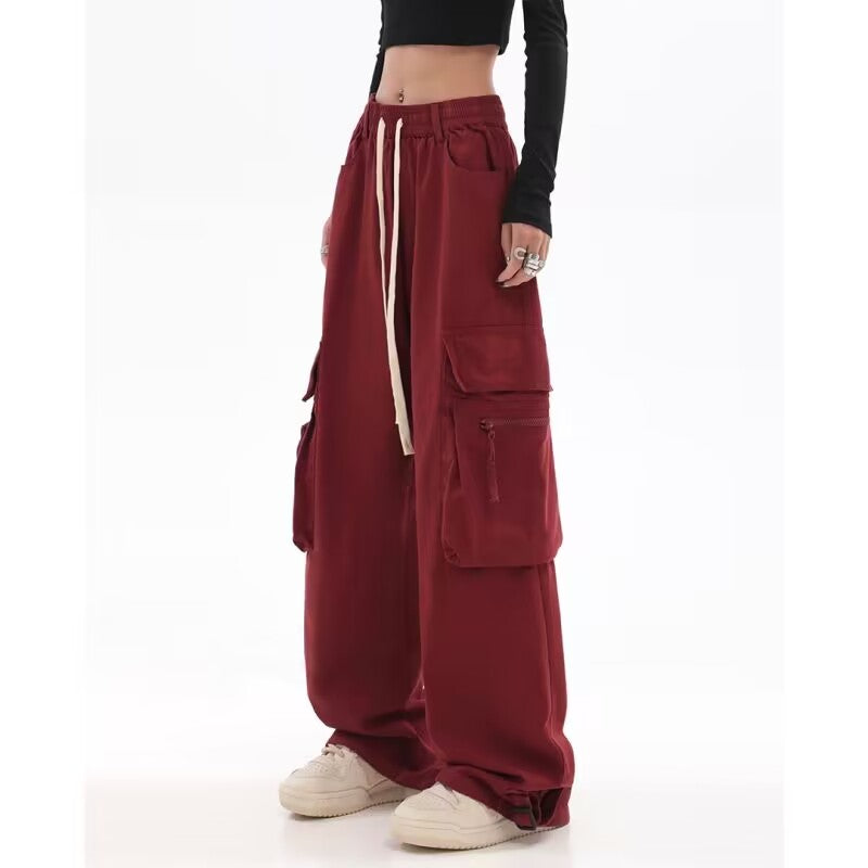 Leah Casual Wide Leg Cargo Pants