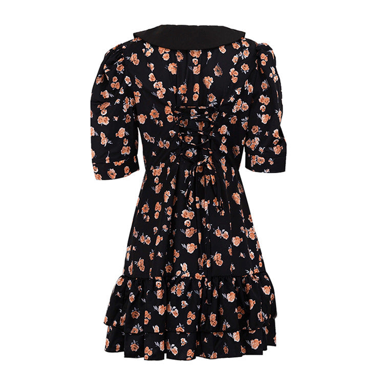 Yvonne Short Sleeve Floral Mini Dress