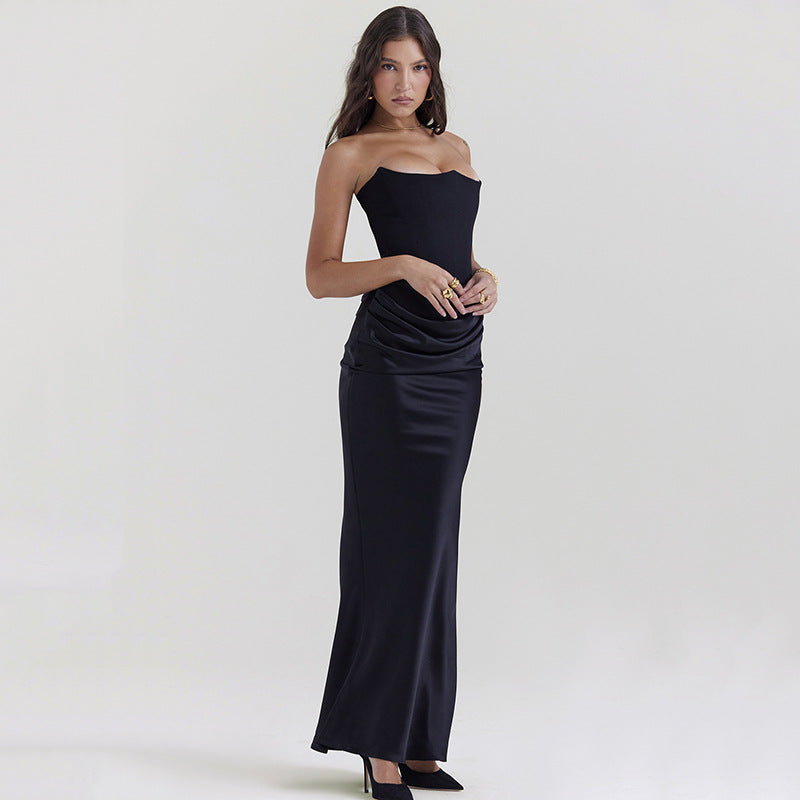 Hayley Strapless Corset Maxi Dress