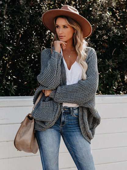 Sheila Oversize Sleeve Boho Knitted Women Sweater
