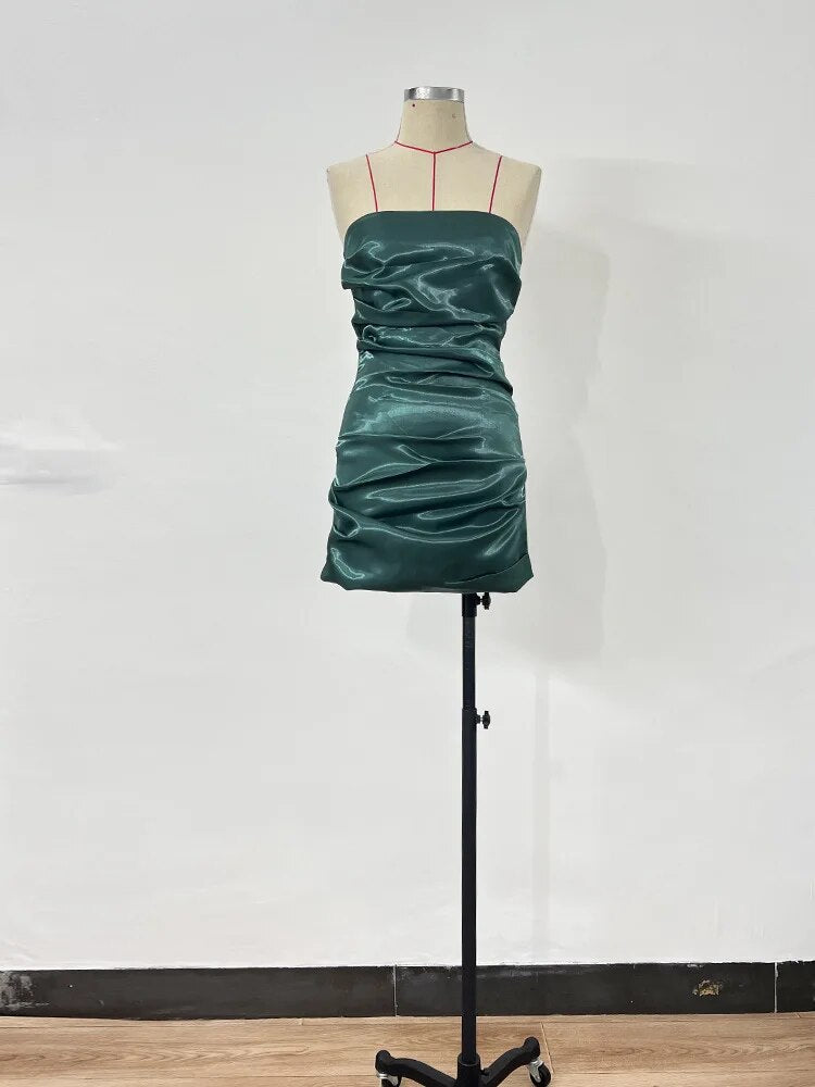 Andrea Strapless Backless Bow Maxi Dress