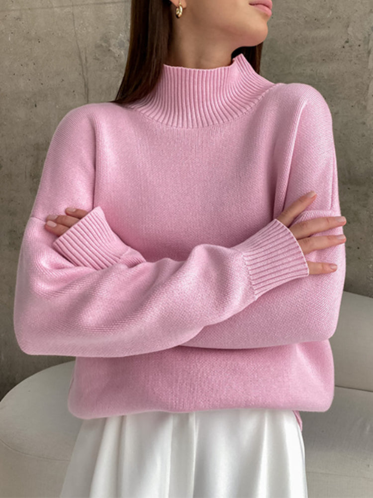 Dawn Women Turtleneck Oversized Casual Sweater