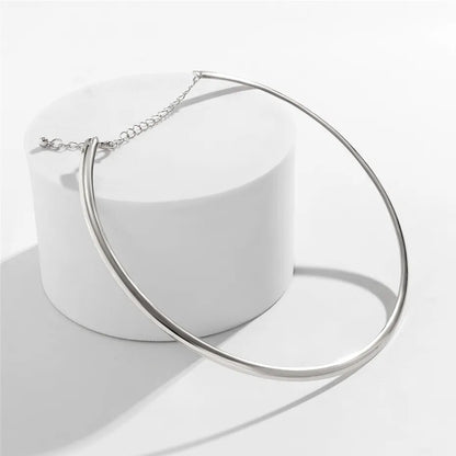 Whitney Vintage Iron Metal Torques Choker Necklace