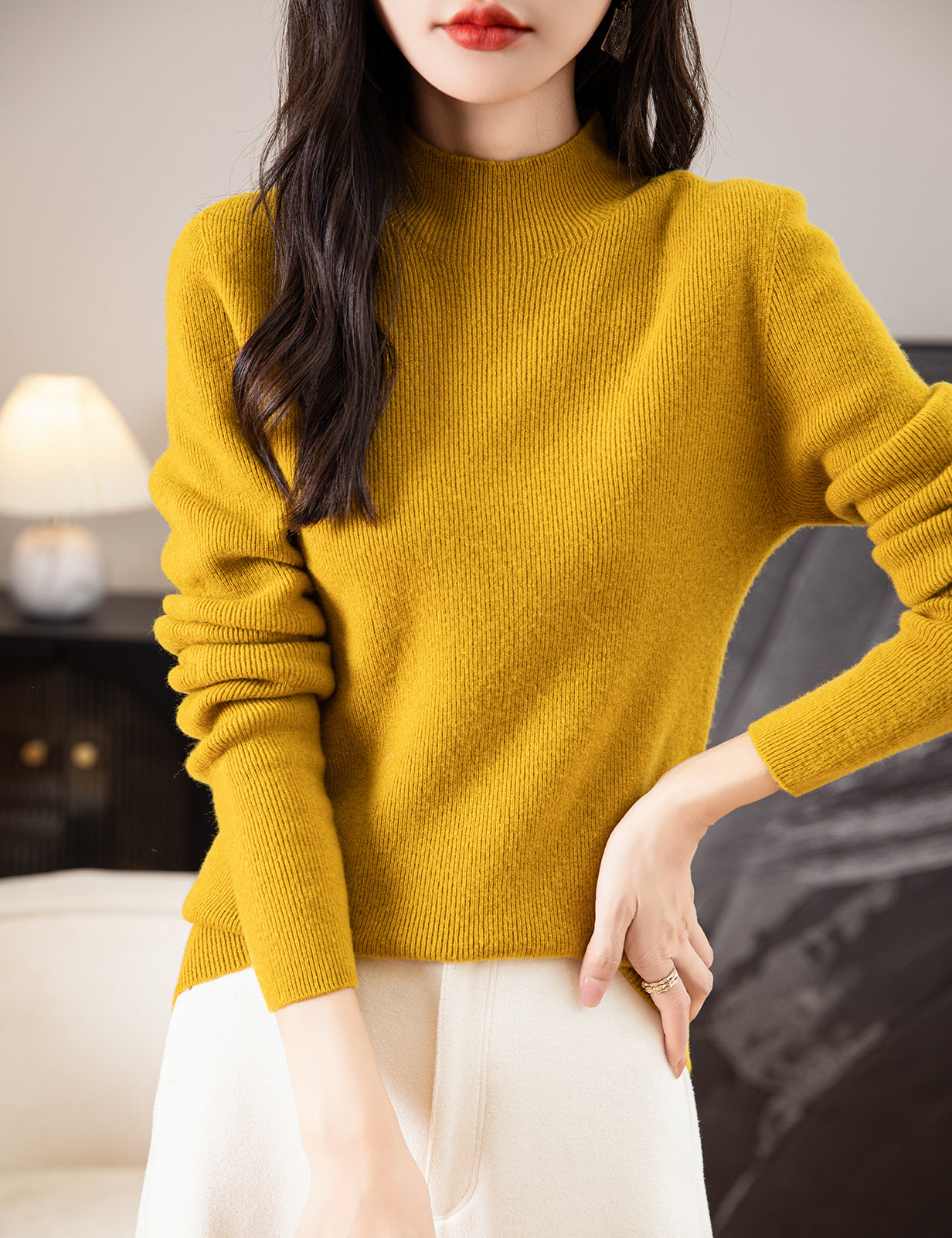 Ruby Woman Long Sleeve Knitted Sweater