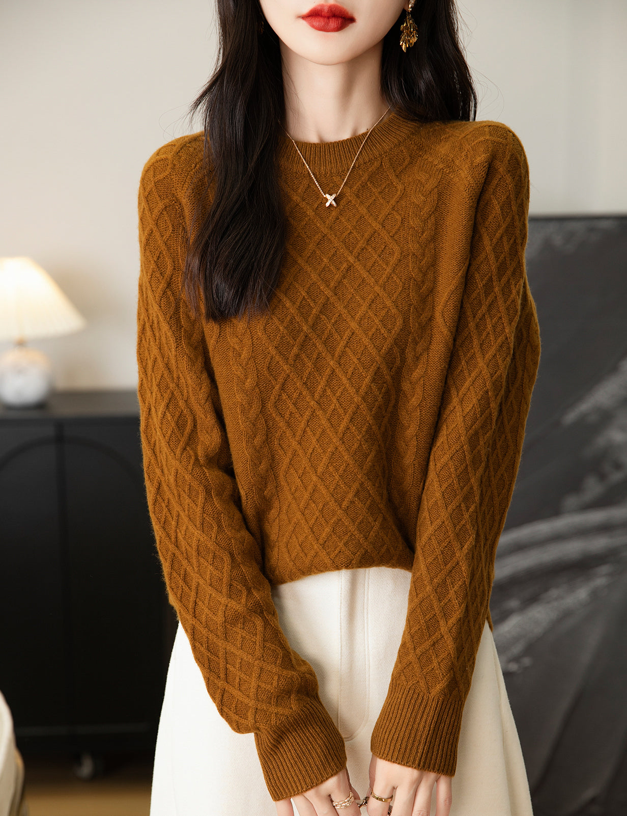 Lauren Woman Crew Neck Soft Long Sleeve Sweater