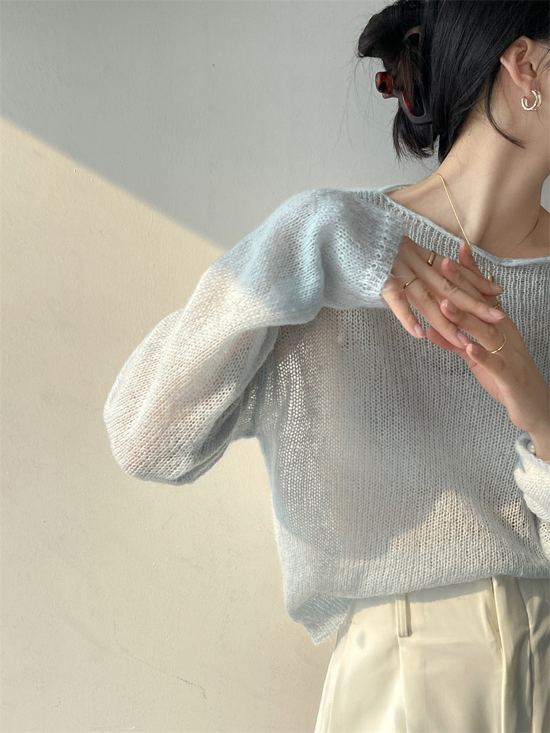 Leah Thin Knitted Woman Sweater