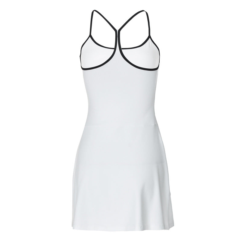 Laurie White Strappy Backless Mini Dress