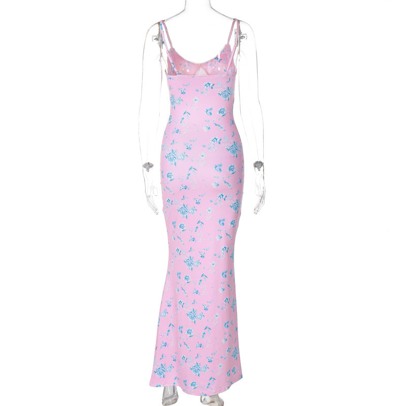 Sylvia Sexy V Neck Maxi Dress