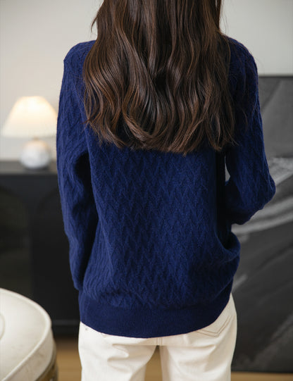 Holly Woman Mock Neck Long Sleeve Sweater