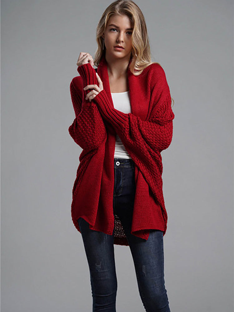 Maureen Oversized Patchwork Long Sleeve Women Sweater