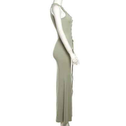 Penelope Bandage Hollow Out Fashion Long Dress