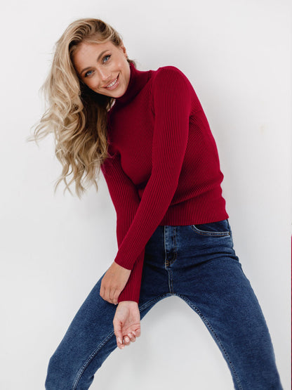 Becka Turtleneck Slim Women Sweater