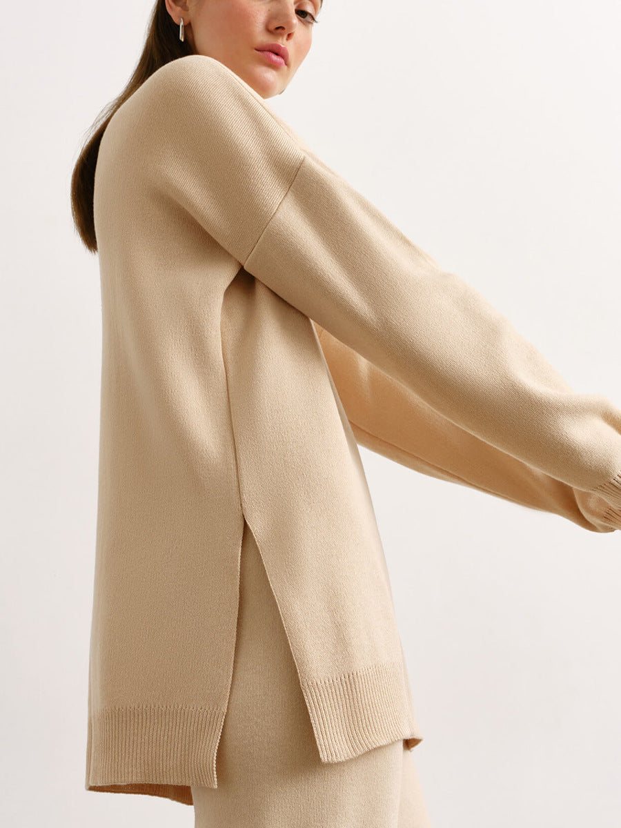 Jasmine Half Turtleneck Sweater & Wide Leg Pants