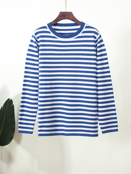 Rita Loose Casual Knitted Stripe Women Sweater