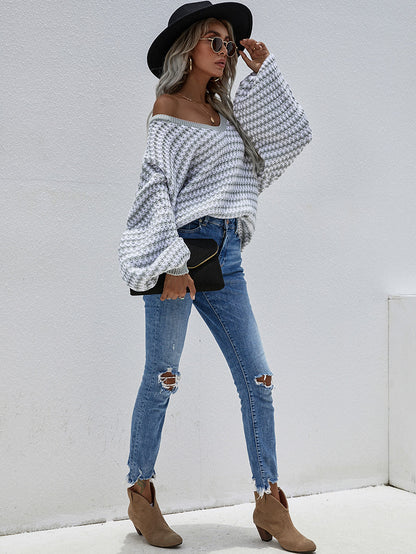 Sylvia Lantern Sleeve Oversized Women Sweater