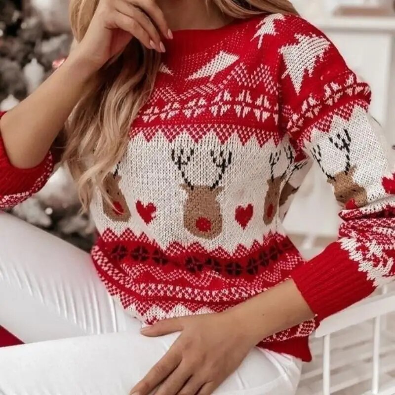 Juliet Casual Soft O Neck Long Sleeve Women Sweater