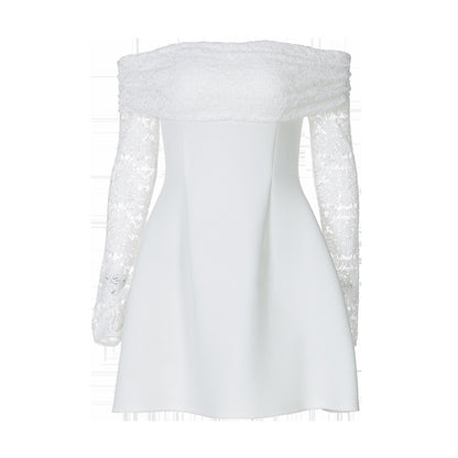 Terri Off-shoulder Long Sleeve Sexy Mini Dress