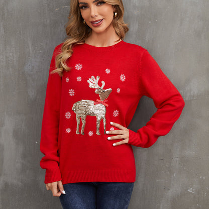 Aimee Christmas Knit Women Pullover