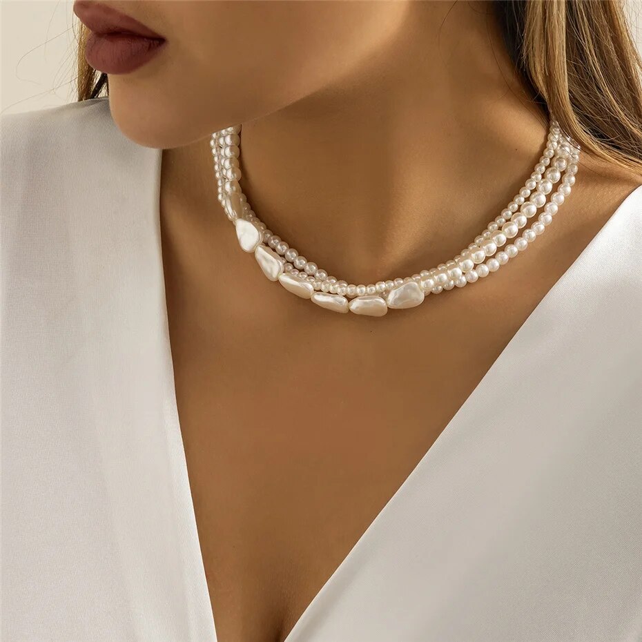 Esther Multilayer Pearl Necklace