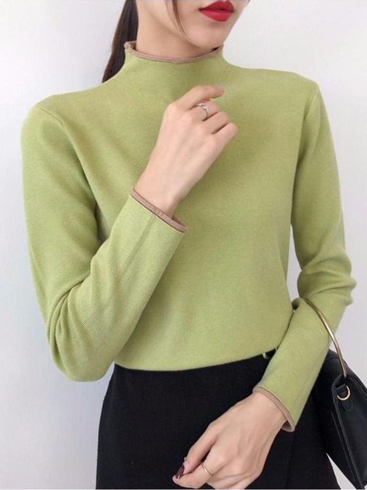 Jill Half High Collar Woman Sweater