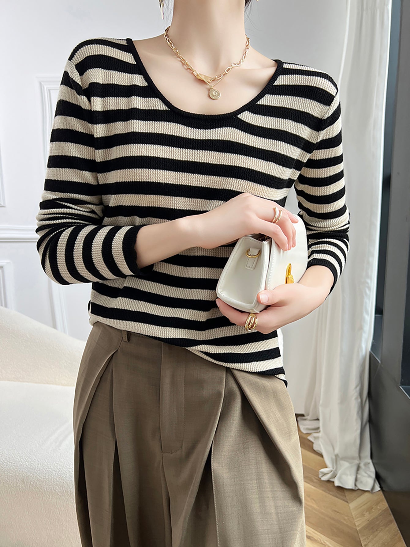 Katie Woman O Neck Sweater