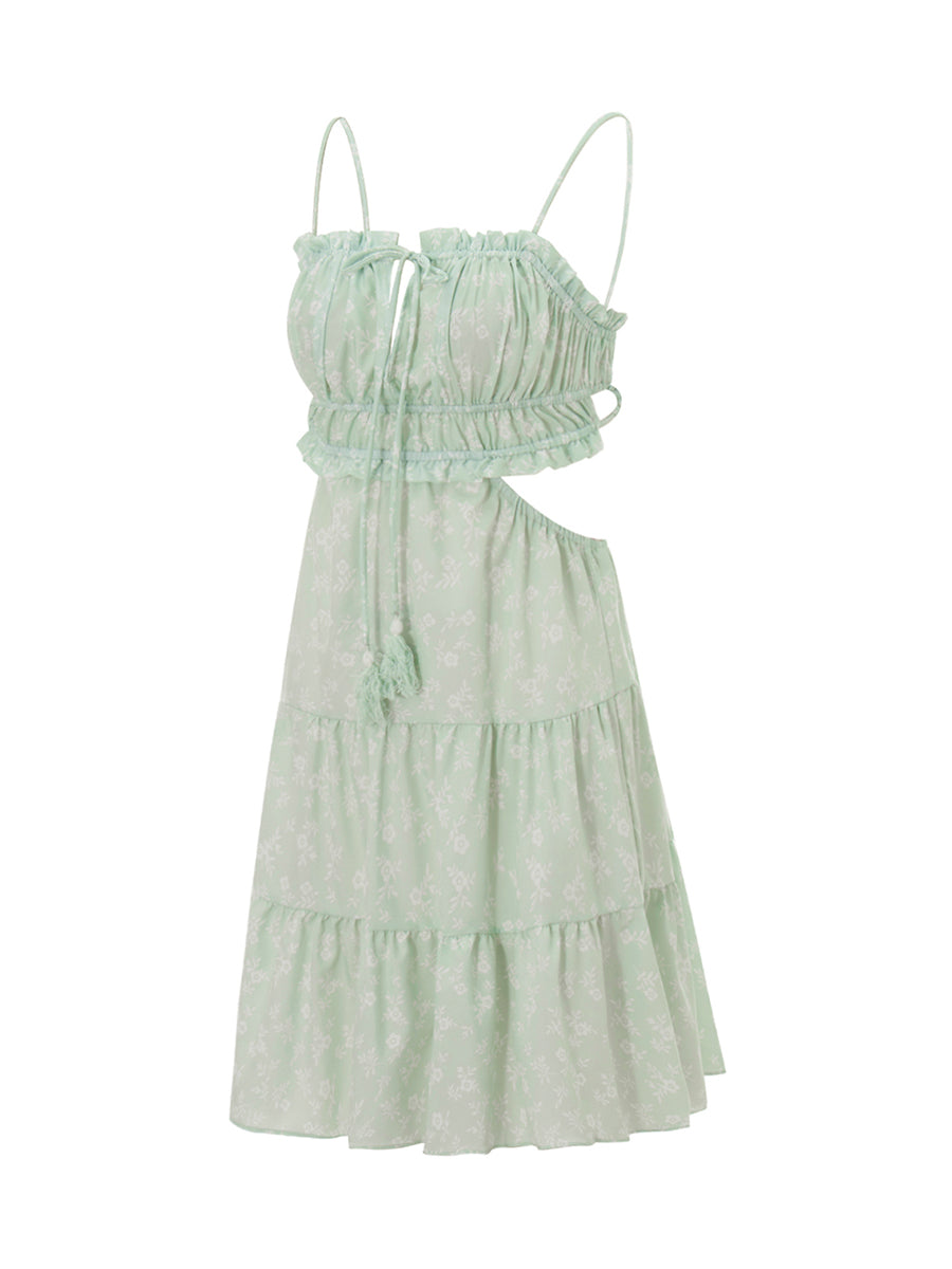 Jasmine Bodycon Long Spaghetti Strap Low Cut Dress