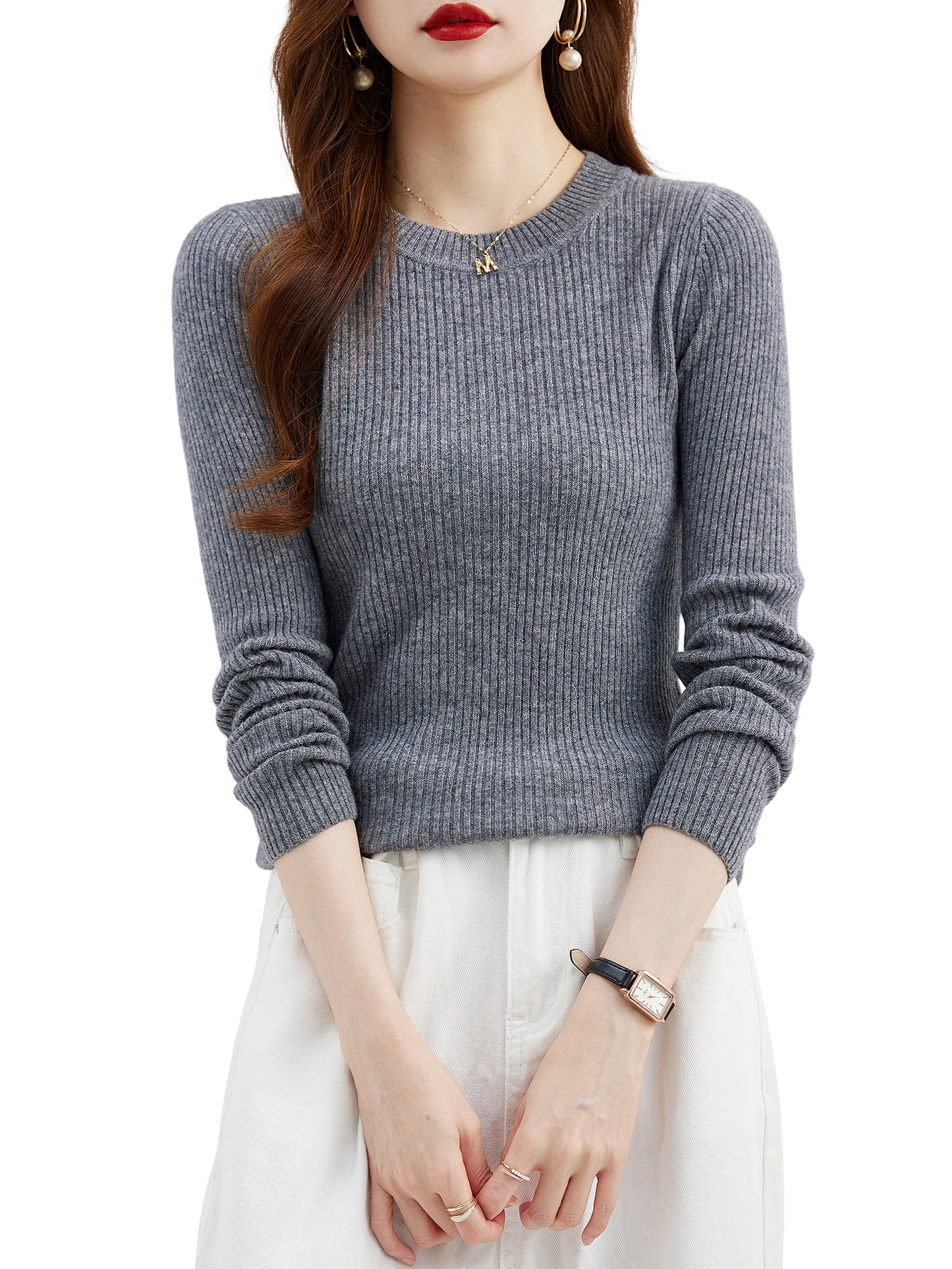 Michele Woman Crewneck Sweater