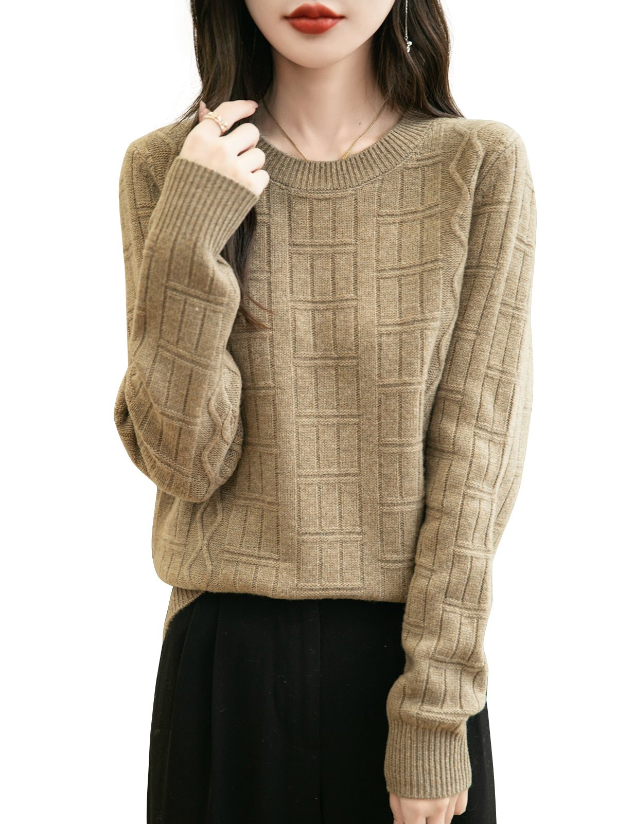 Renee Woman Long Sleeve Knitted Sweater