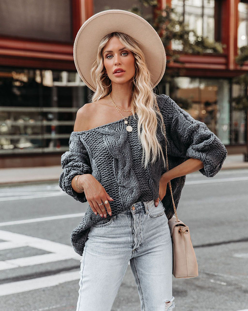 Grace Oversize Twist Bohemian Women Sweater