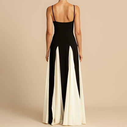 Jane Spaghetti Strap Frill Hem Maxi Dress