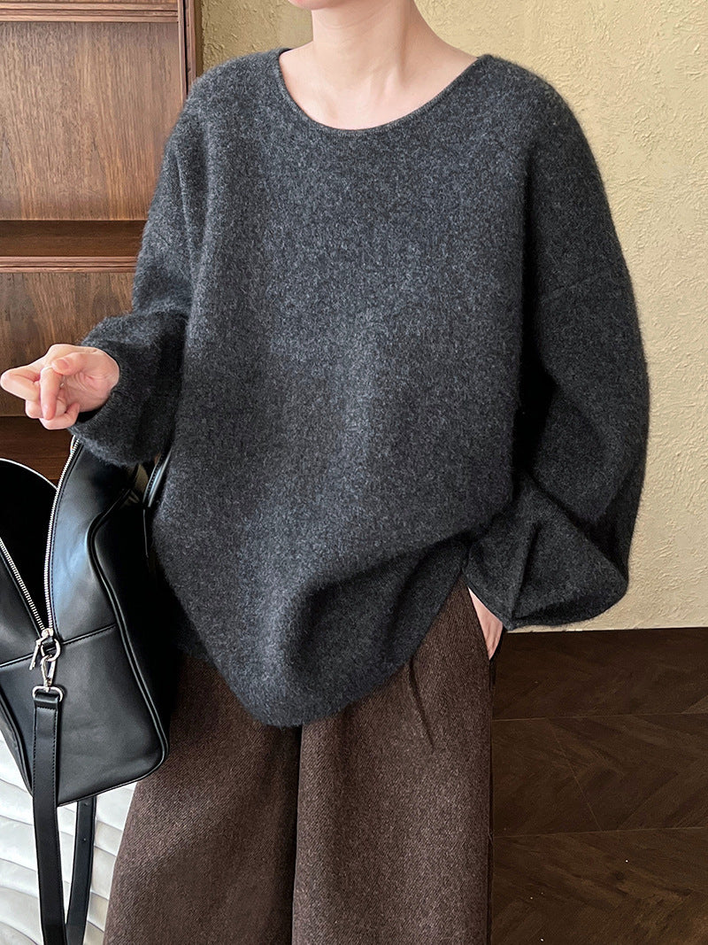 Patricia Back Button Knit Woman Sweater