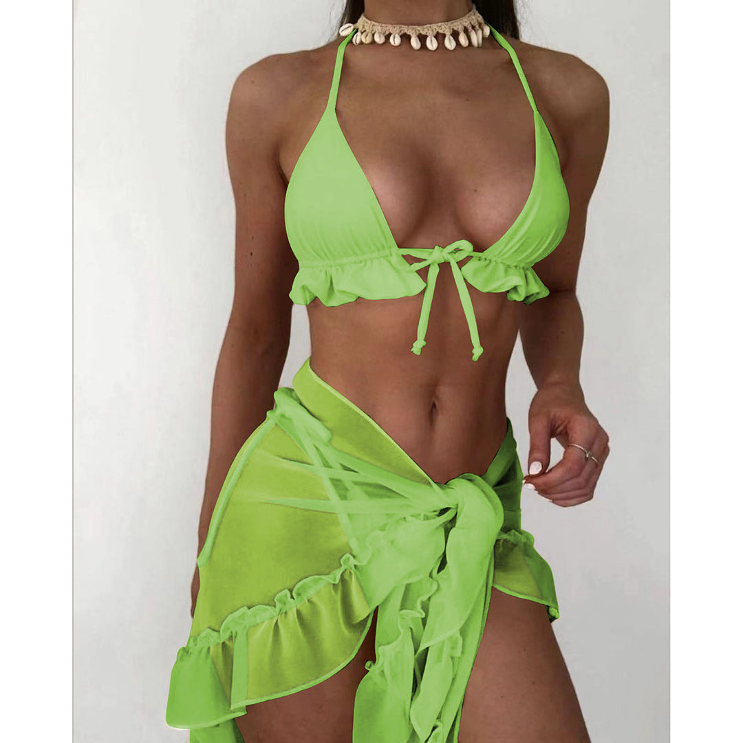 Irma Sexy Halter Ruffled Bikini