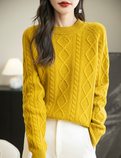 Nancy Woman O Neck Long Sleeve Sweater