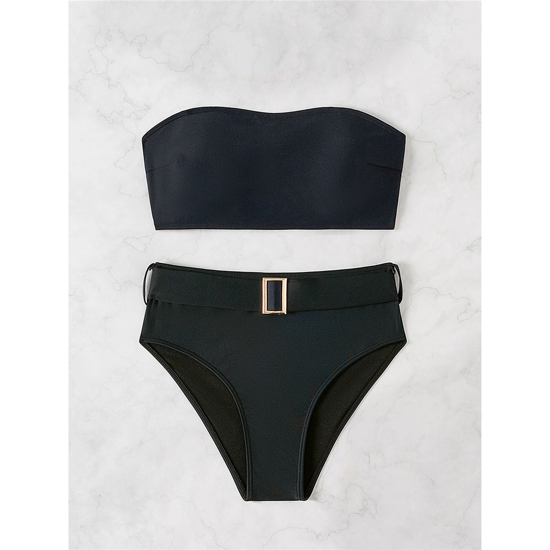 Rachel Bandeau With Belt High Waist Bikini