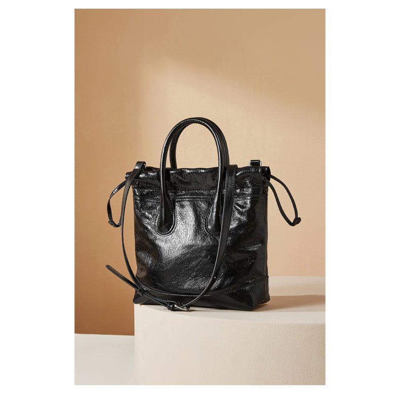 Margaret Genuine Leather Hobo Small Tote Handbag