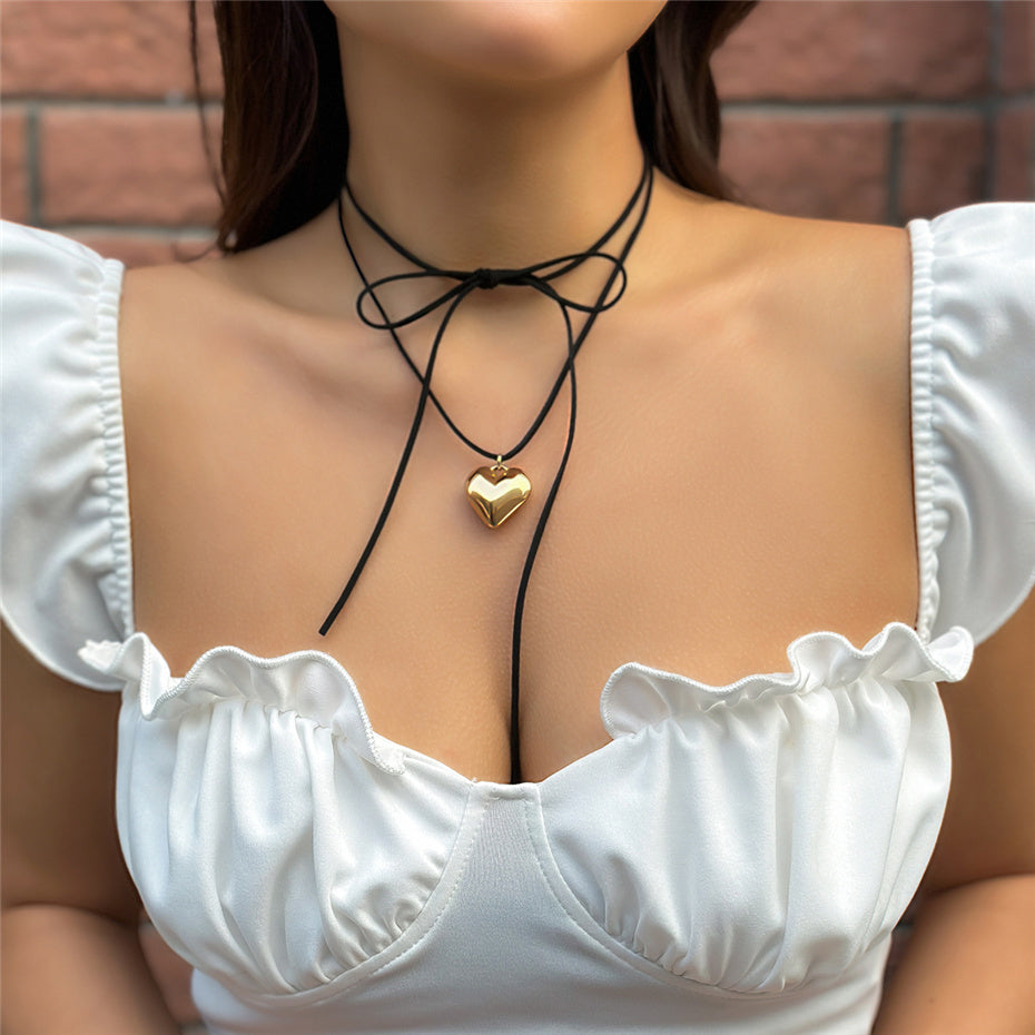 Joan Goth Love Heart Pendant Necklace